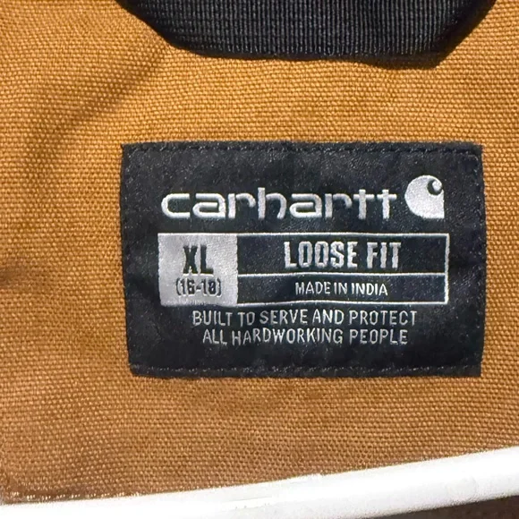 Carhartt Canvas Duck Crawford Detroit Jacket Women XL brown corduroy collar barn - Picture 13 of 15